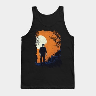 Frankenstein Vintage Halloween Design Tank Top